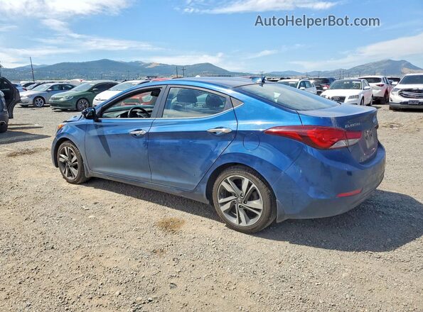 KMHDH4AE5GU599875 2016 HYUNDAI ELANTRA Blue Tył lewy
