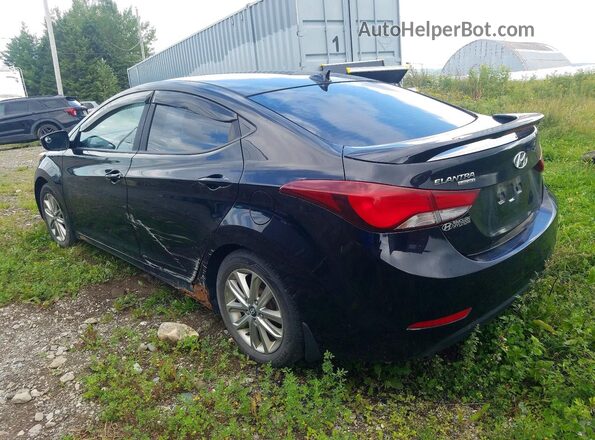 KMHDH4AE8GU515502 2016 HYUNDAI ELANTRA Black Задня ліва чверть