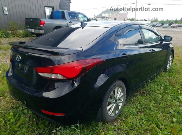 KMHDH4AE8GU515502 2016 HYUNDAI ELANTRA Black Задня права чверть