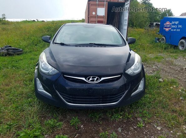 KMHDH4AE8GU515502 2016 HYUNDAI ELANTRA Black Вид спереду