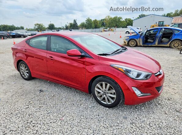 KMHDH4AE8GU544451 2016 HYUNDAI ELANTRA Red წინა მარჯვენა