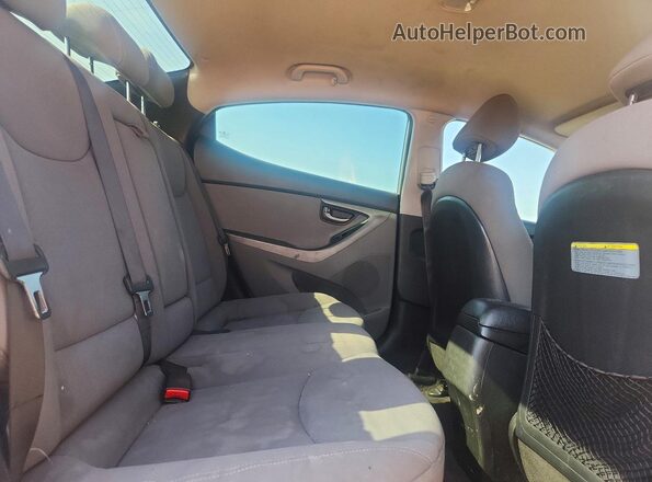 KMHDH4AE9GU490478 2016 HYUNDAI ELANTRA Black Rear seats view