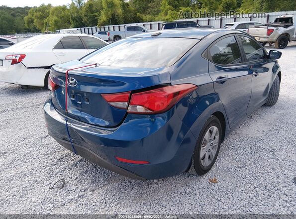 KMHDH4AE9GU541980 2016 HYUNDAI ELANTRA Синий Задняя правая четверть