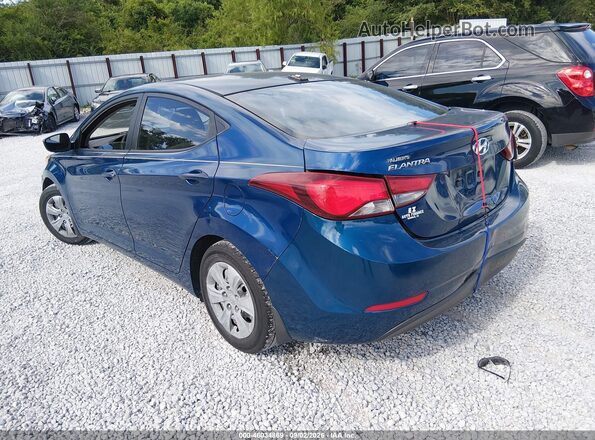 KMHDH4AE9GU541980 2016 HYUNDAI ELANTRA Синий Задняя левая четверть
