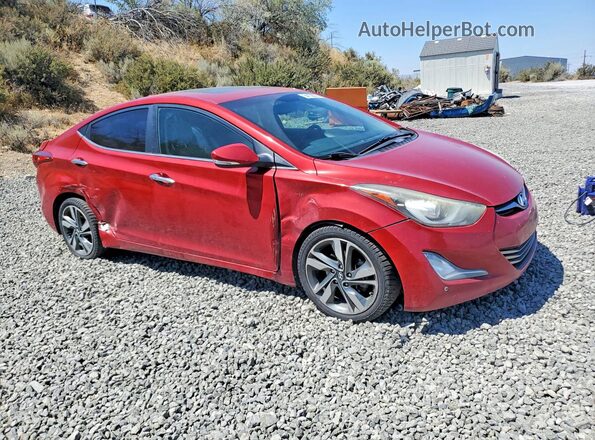 KMHDH4AE9GU594906 2016 HYUNDAI ELANTRA Red Front right