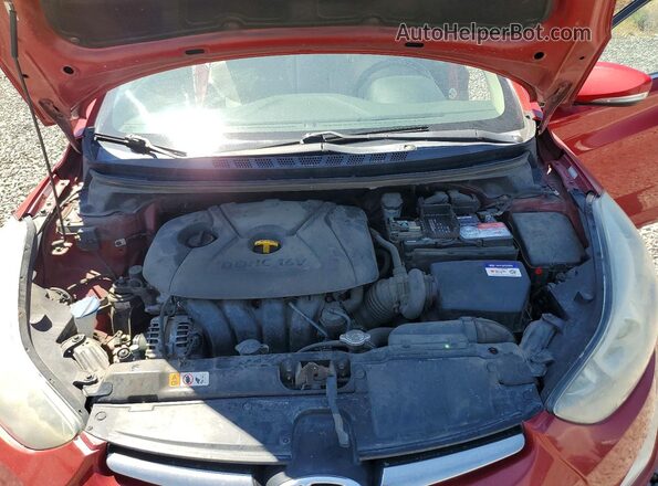 KMHDH4AE9GU594906 2016 HYUNDAI ELANTRA Red Rear interior view