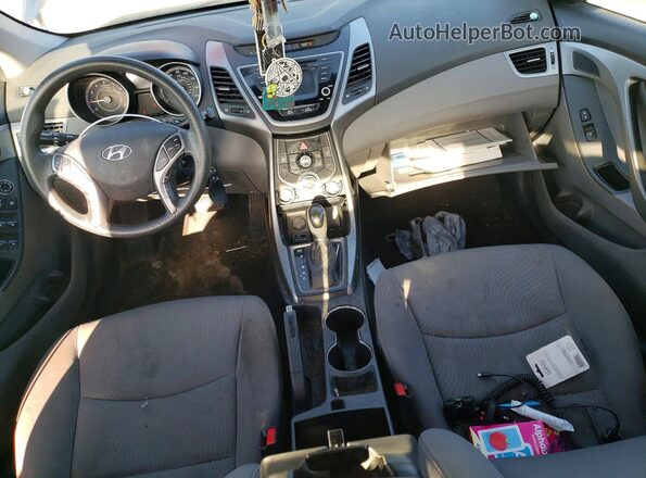 KMHDH4AEXGU633969 2016 HYUNDAI ELANTRA Blue წინა პანელის ხედი
