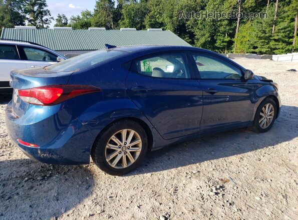 KMHDH4AEXGU633969 2016 HYUNDAI ELANTRA Blue უკანა მარჯვენა