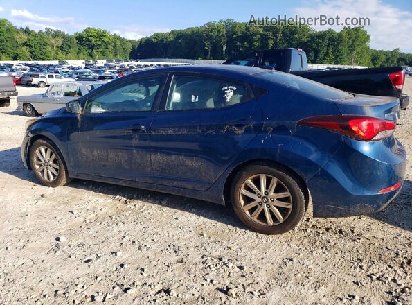 KMHDH4AEXGU633969 2016 HYUNDAI ELANTRA Blue უკანა მარცხენა
