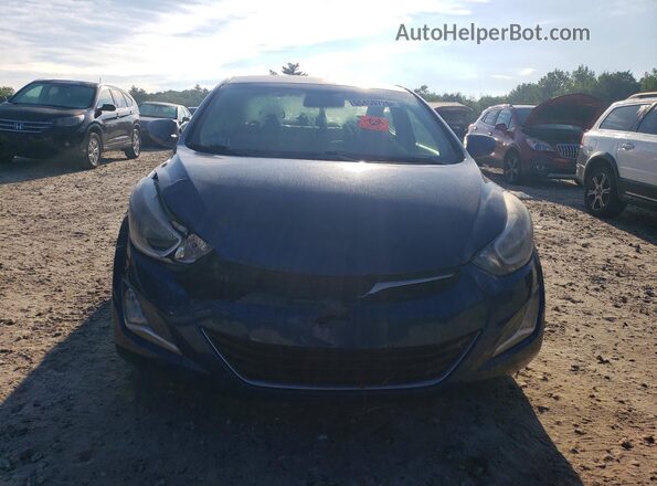 KMHDH4AEXGU633969 2016 HYUNDAI ELANTRA Blue წინა ხედი