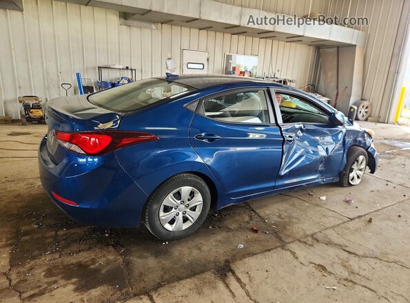 KMHDH4AEXGU643255 2016 HYUNDAI ELANTRA Blue Rear right