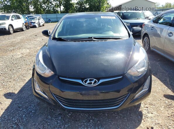 KMHDH4AH7GU539221 2016 HYUNDAI ELANTRA Black Front view