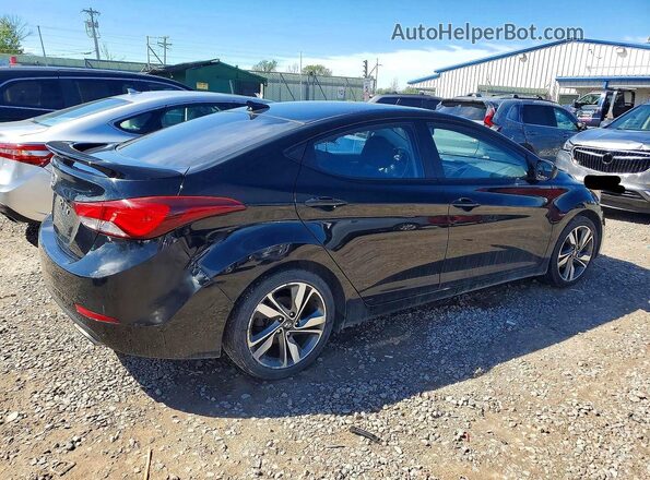 KMHDH4AH7GU539221 2016 HYUNDAI ELANTRA Black Rear right