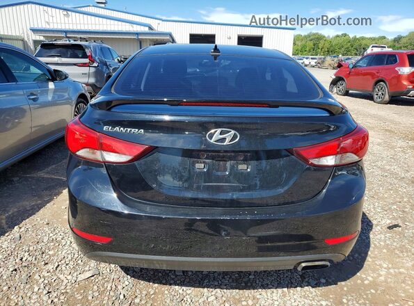 KMHDH4AH7GU539221 2016 HYUNDAI ELANTRA Black Rear view