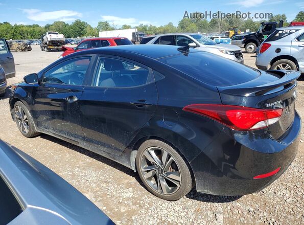KMHDH4AH7GU539221 2016 HYUNDAI ELANTRA Black Rear left