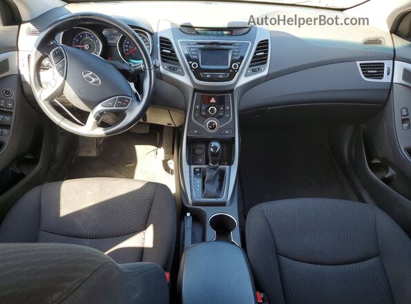 KMHDH4AH7GU539221 2016 HYUNDAI ELANTRA Black Dashboard view