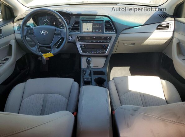 KMHE14L25HA062650 2017 HYUNDAI SONATA Серый Вид панели приборов