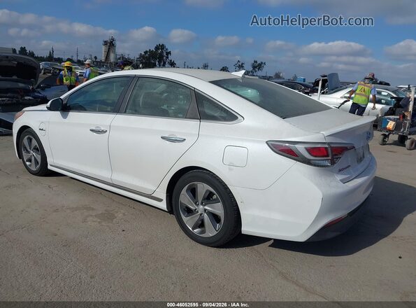 KMHE14L2XHA044774 2017 HYUNDAI SONATA PLUG-IN HYBRID White Rear left