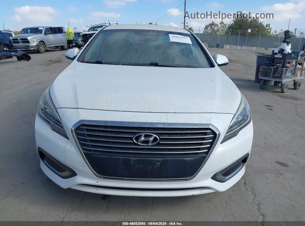 KMHE14L2XHA044774 2017 HYUNDAI SONATA PLUG-IN HYBRID White Front view