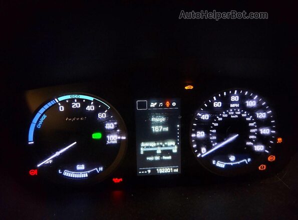 KMHE24L15HA054567 2017 HYUNDAI SONATA Silver Вид щитка приладів