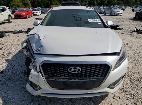 KMHE24L16GA009121 2016 HYUNDAI SONATA White წინა ხედი