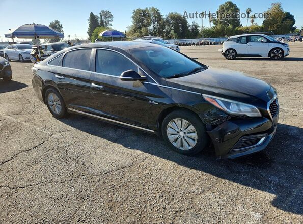 KMHE24L16GA013671 2016 HYUNDAI SONATA Black Przód prawy