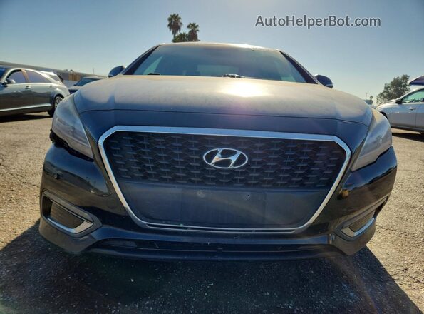 KMHE24L16GA013671 2016 HYUNDAI SONATA Black Widok z przodu