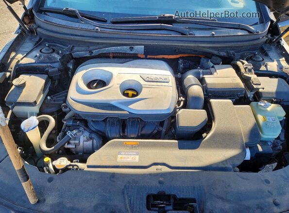 KMHE24L16GA013671 2016 HYUNDAI SONATA Black Widok wnętrza z tyłu