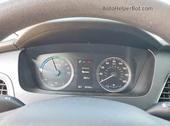KMHE24L16GA036934 2016 HYUNDAI SONATA Silver Вид щитка приладів
