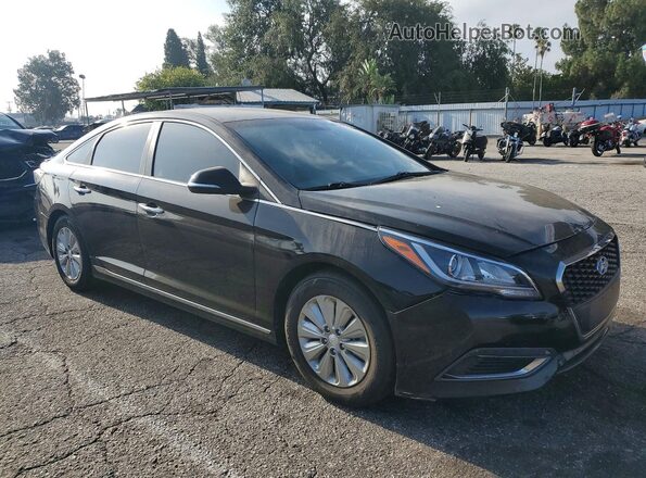 KMHE24L18HA043451 2017 HYUNDAI SONATA Black Delantero derecho