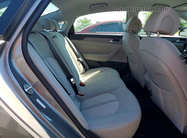 KMHE24L18HA060105 2017 HYUNDAI SONATA Gray Вид задніх сидінь