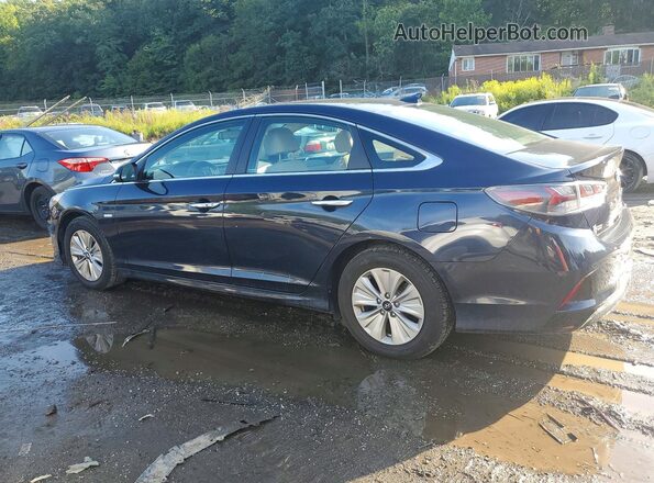 KMHE24L38JA080135 2018 HYUNDAI SONATA Blue Tył lewy