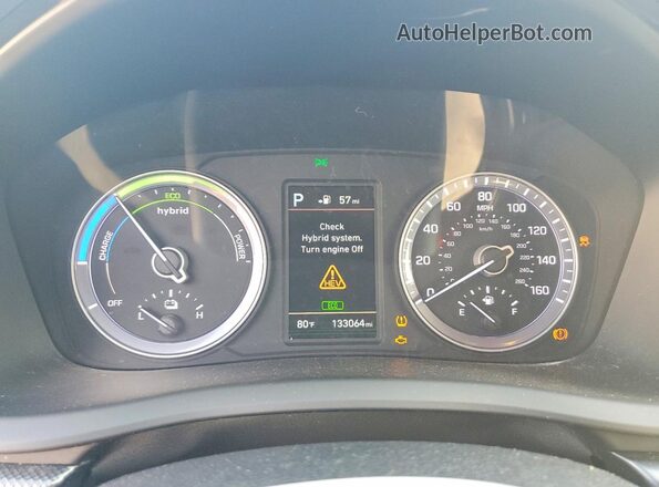KMHE24L38JA080135 2018 HYUNDAI SONATA Blue Widok zestawu wskaźników