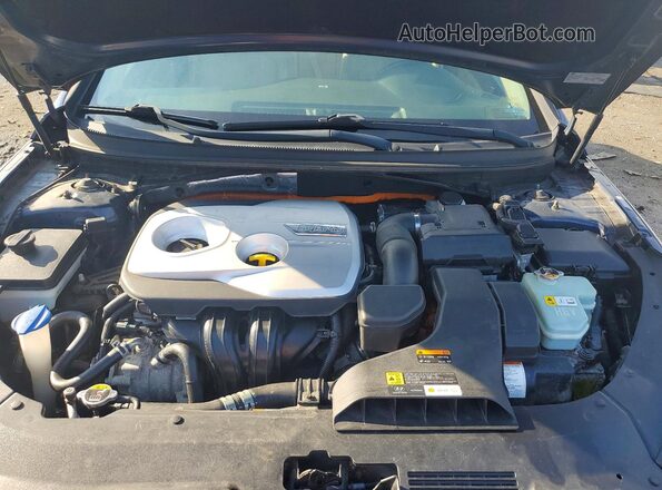 KMHE24L38JA080135 2018 HYUNDAI SONATA Blue Widok wnętrza z tyłu
