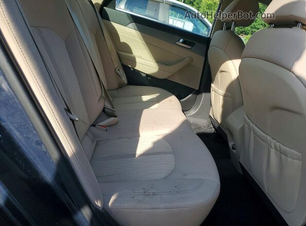 KMHE24L38JA080135 2018 HYUNDAI SONATA Blue Widok tylnych siedzeń