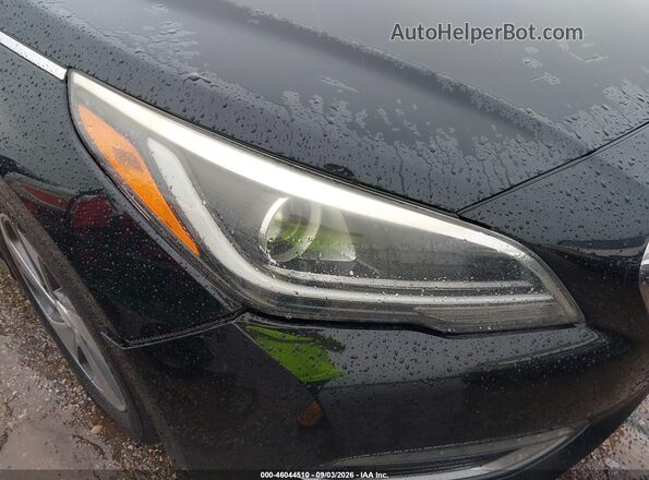 KMHE34L10GA028356 2016 HYUNDAI SONATA HYBRID Black წინა ხედი