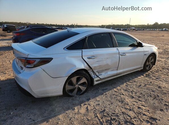 KMHE34L13HA046741 2017 HYUNDAI SONATA White Задня права чверть