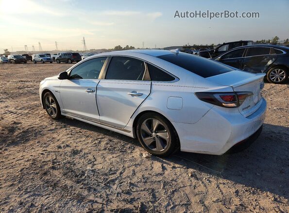 KMHE34L13HA046741 2017 HYUNDAI SONATA White Задня ліва чверть