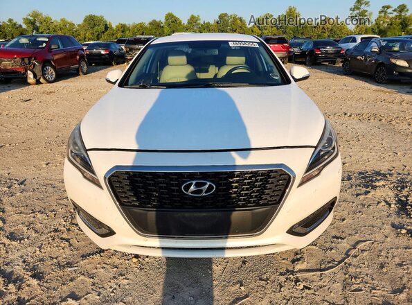 KMHE34L13HA046741 2017 HYUNDAI SONATA White Вид спереду
