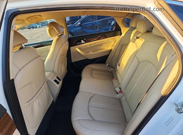 KMHE34L13HA046741 2017 HYUNDAI SONATA White Вид задніх сидінь