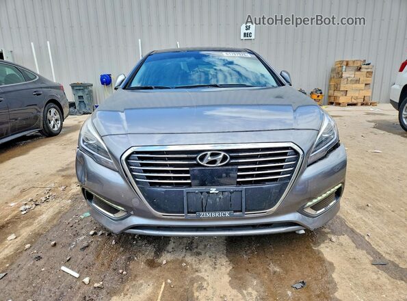 KMHE34L16HA060245 2017 HYUNDAI SONATA Silver Vista frontal