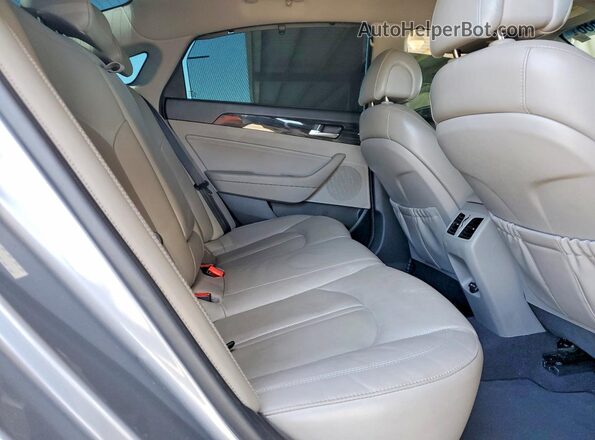 KMHE34L19GA022216 2016 HYUNDAI SONATA Silver Rear seats view