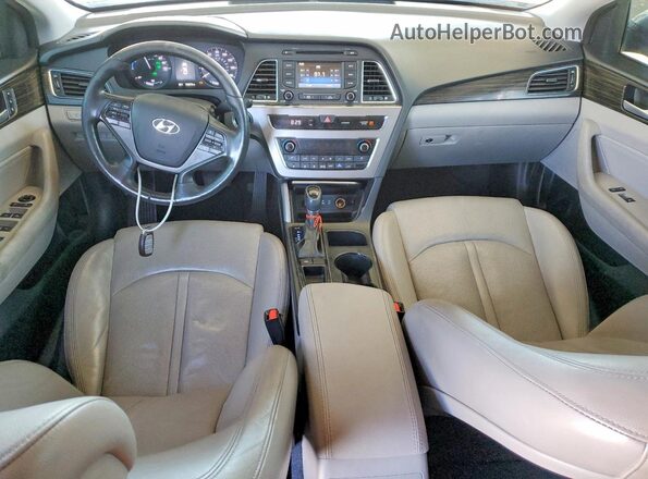 KMHE34L19GA022216 2016 HYUNDAI SONATA Silver Dashboard view