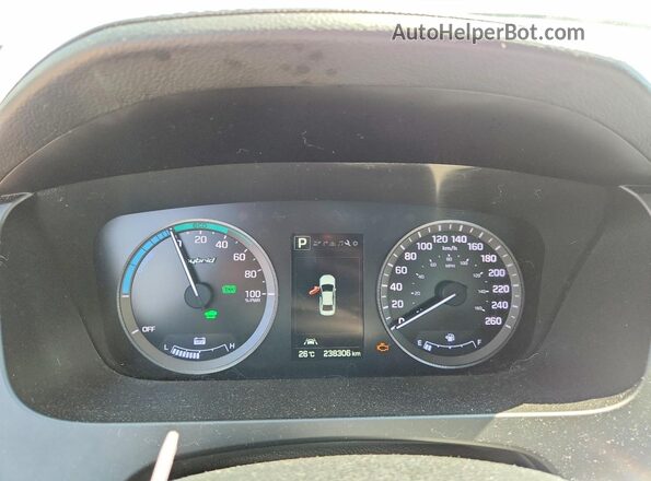 KMHE34L19GA036357 2016 HYUNDAI SONATA Серебряный Вид щитка приборов