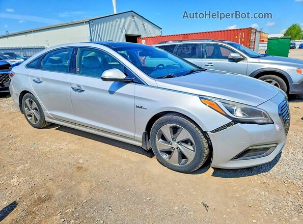 KMHE34L19GA036357 2016 HYUNDAI SONATA Серебряный Передняя правая четверть