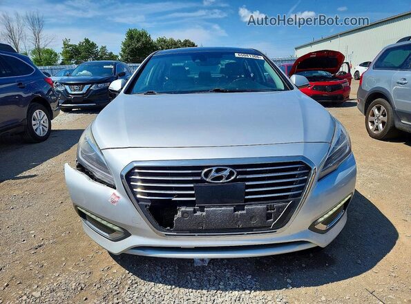 KMHE34L19GA036357 2016 HYUNDAI SONATA Серебряный Вид спереди