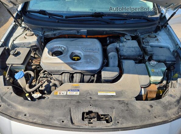 KMHE34L19GA036357 2016 HYUNDAI SONATA Серебряный Вид задней части салона
