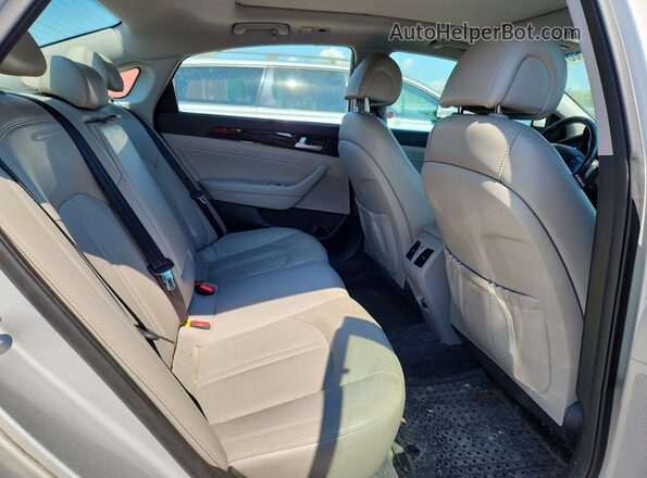 KMHE34L19GA036357 2016 HYUNDAI SONATA Серебряный Вид задних сидений