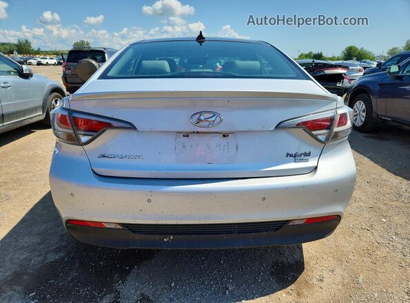 KMHE34L19GA036357 2016 HYUNDAI SONATA Серебряный Вид сзади