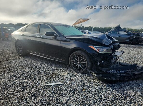 KMHGN4JB0KU295826 2019 GENESIS G80 Black Առջևի աջ